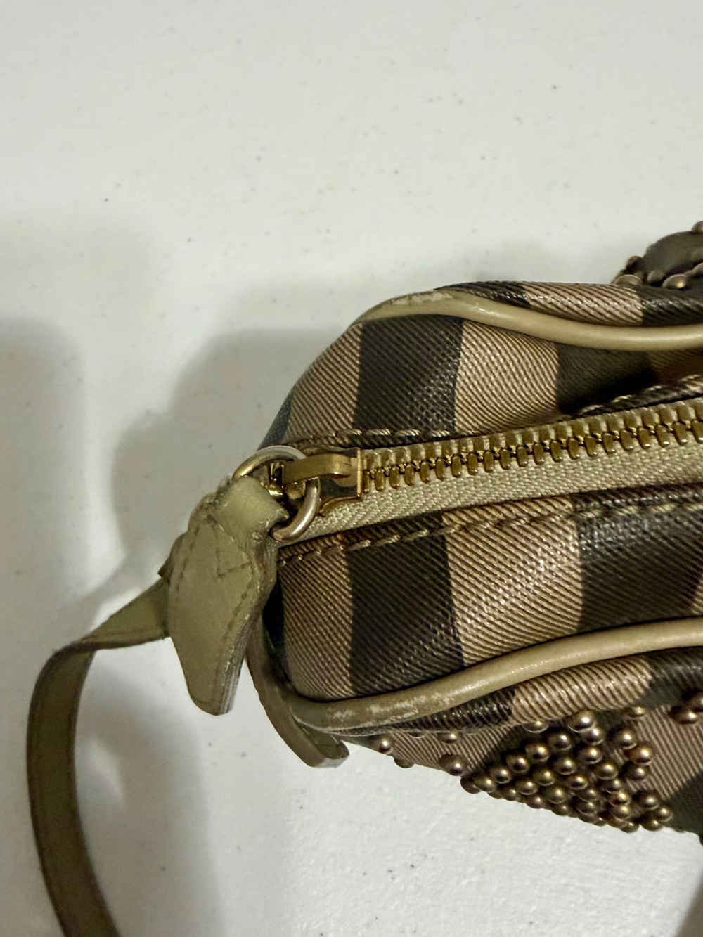 Burberry Studded Heart Crossbody Bag in Brown - Picture 12 of 13